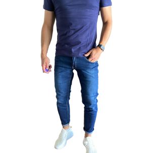 Jeans Super Slim Fit Ankle Fit Azul Oscuro